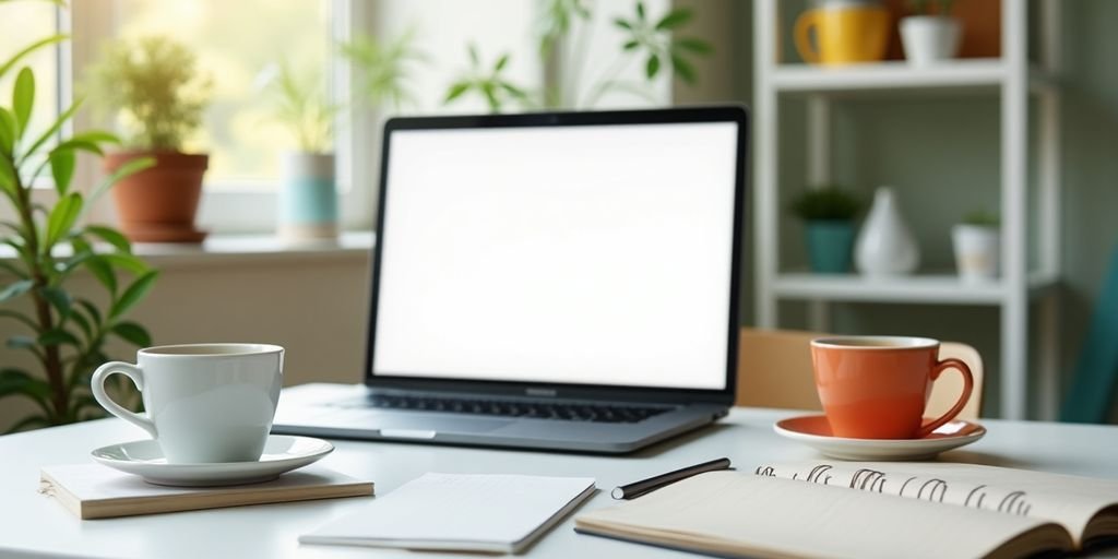 Ambiente de trabalho inspirador para o empreendedor individual.