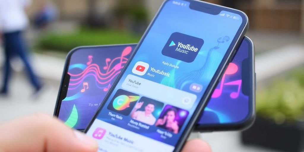 Imagem de tela do YouTube Music no celular.